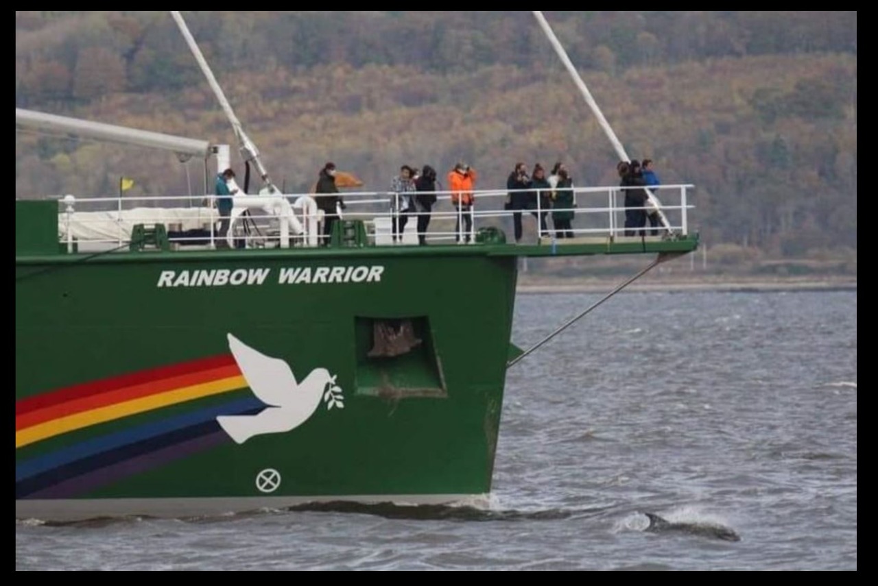 COP26 Greenpeace boat